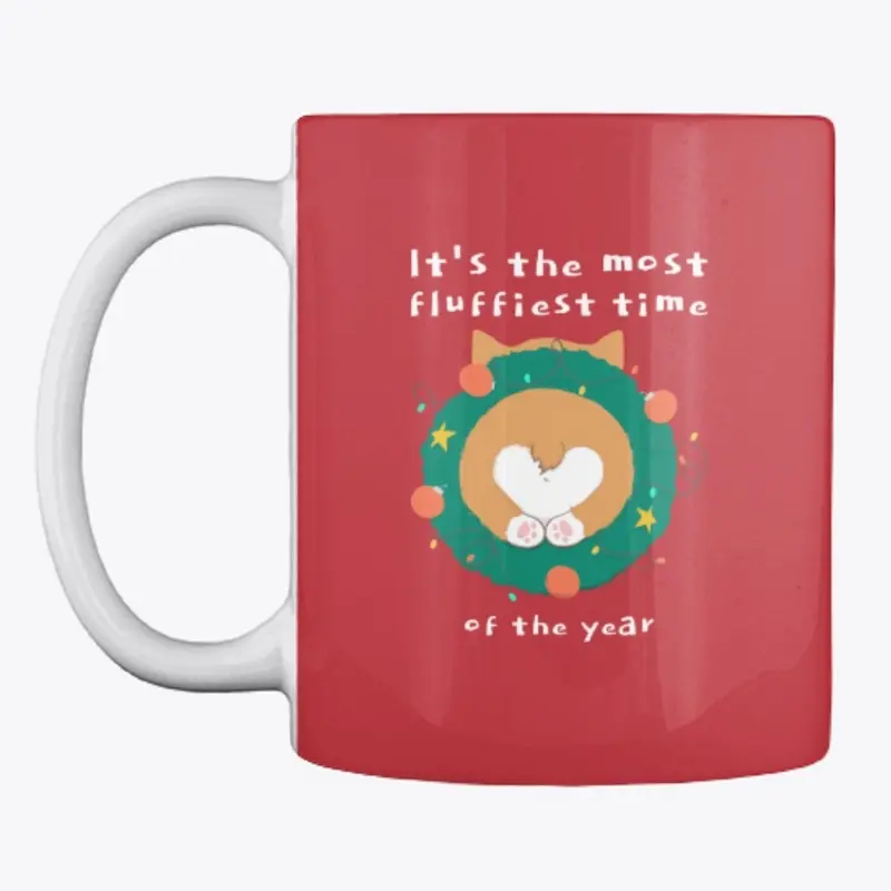 Christmas Corgi Butt Coffee Mug